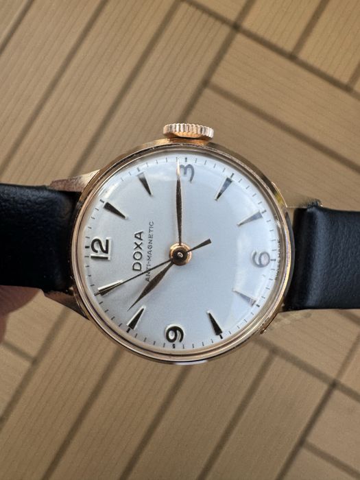 Zegarek damski Doxa Złoty 14K NOS Vintage Rarytas