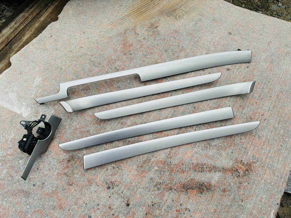 Декор салону Audi a4 b7 планки декору срібні ауді а4 б7 комплект