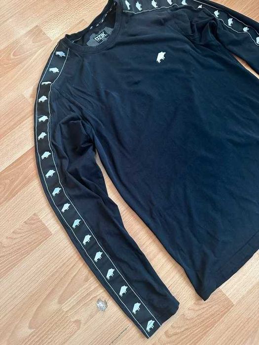 Longsleeve DZIK czarny siłownia trening Polska marka