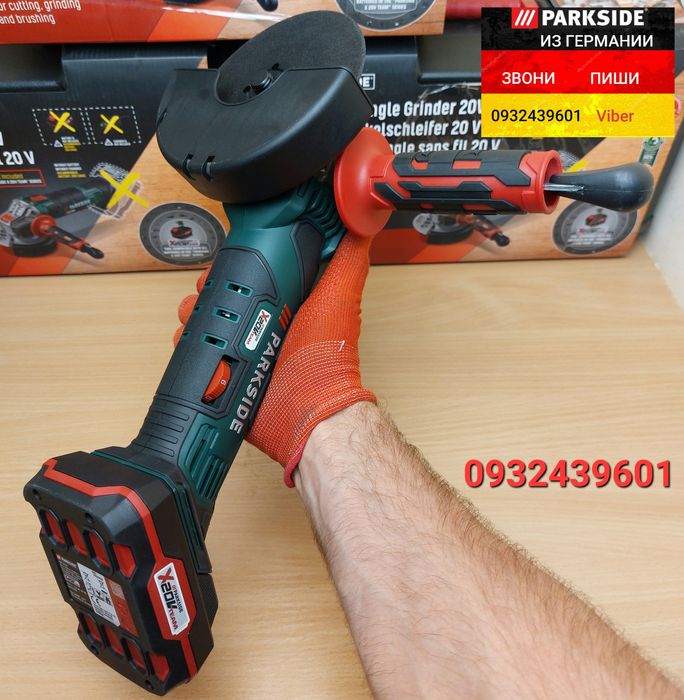 Аккумуляторная УШМ 125мм, болгарка из ГЕРМАНИИ. Parkside PWSA 20li D4
