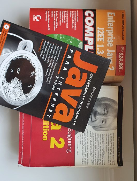 Conjunto de 3 Livros de Java.