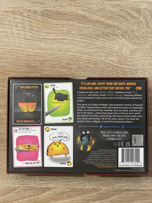 Gra exploding kittens