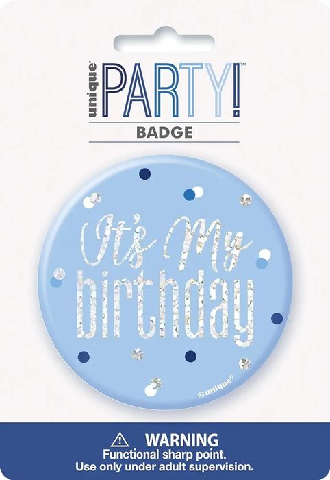 Pin aniversariante para festa de aniversário - NOVO - ENVIO GRÁTIS