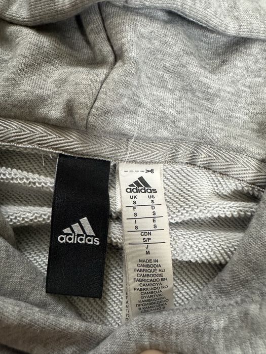 Худі adidas (athletics) сіра [скрита кишеня] стан-як нова.