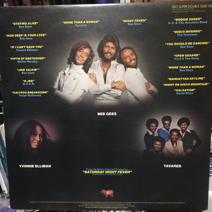 Vinil Duplo: Saturday Night Fever original sound track 1977