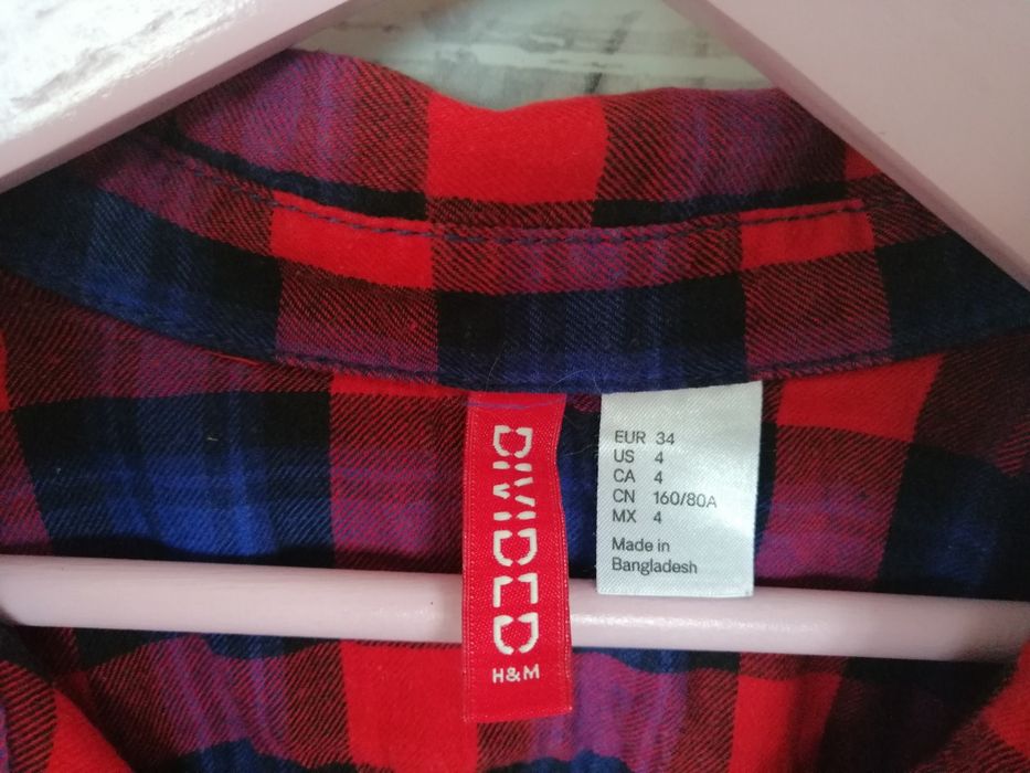 Dividet H&m, koszula. rozm. 34,wzrost 158cm.