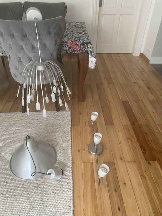 Trzy lampy ikea