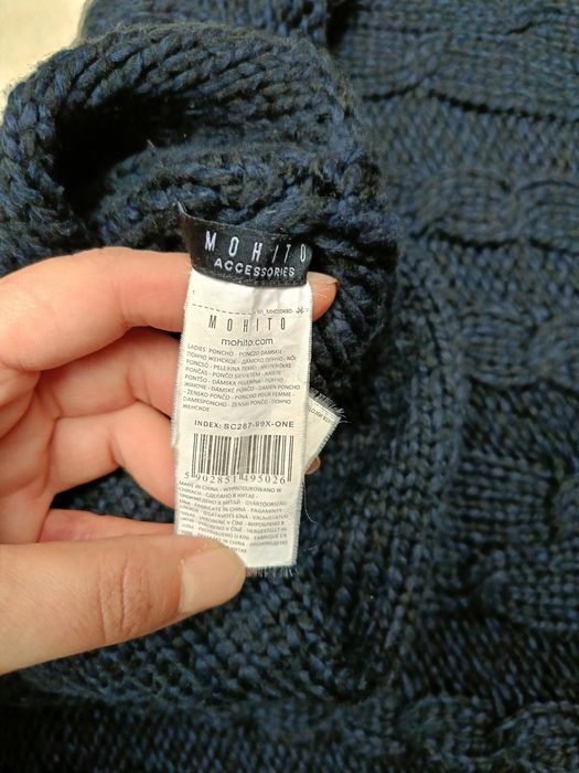 Czarne Ponczo Mohito rozmiar uniwersalny