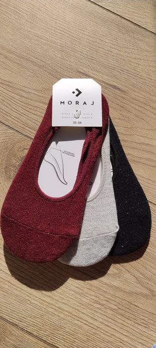 Moraj stopki balerinki skarpety brokatowa nitka 35-38 3pak