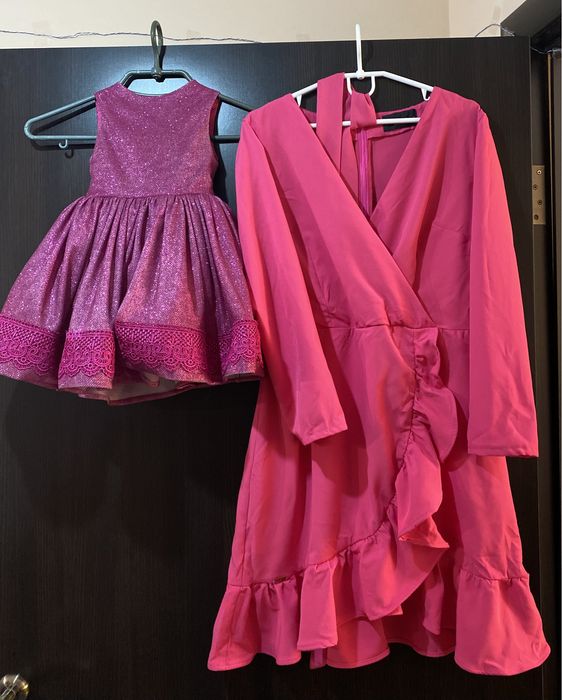 Плаття на 1 рік, family look, мама і дочка, сукня, святковий комплект