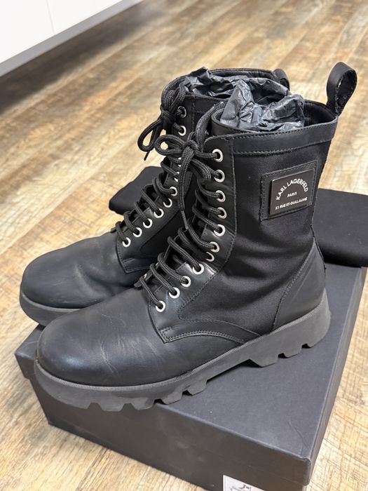 Шкіряні черевики Karl Lagerfeld розмір 42
