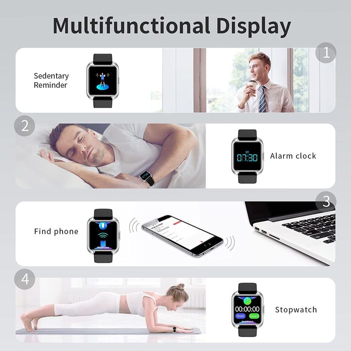 Novo! Relógio inteligente ECG T6 Smartwatch de atividade IP67