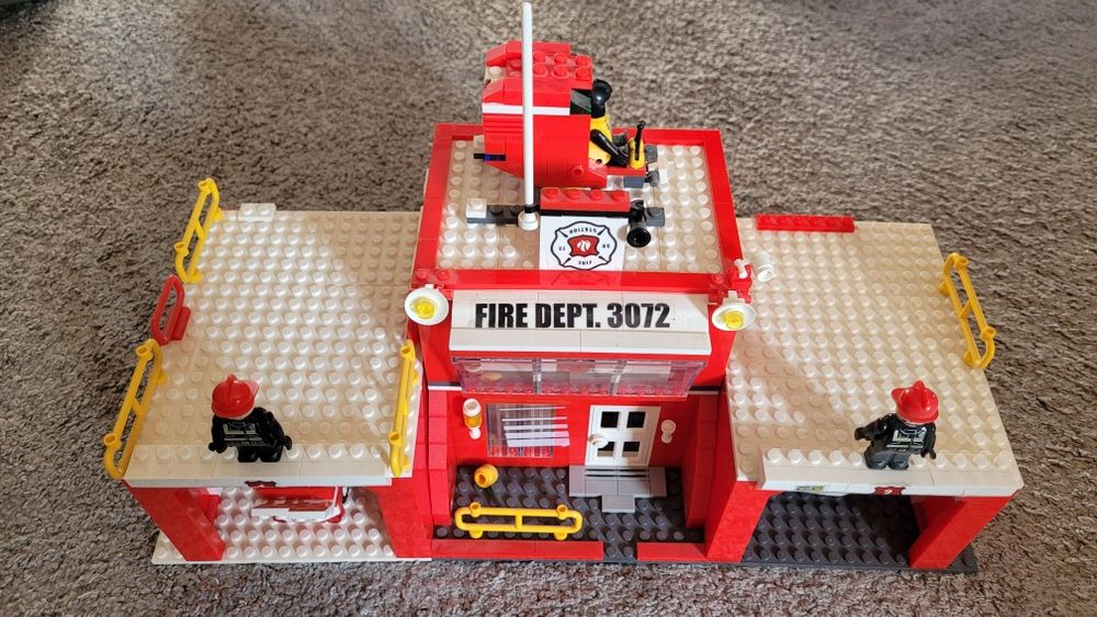 Remiza strażacka klocki jak Lego wóz strażacki strażak