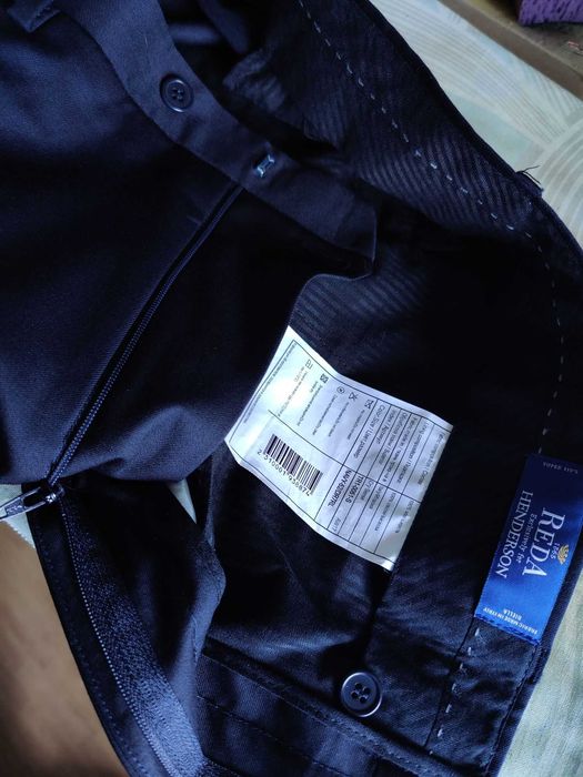 Джинсы брюки Reda wool trousers Italy w36 navy.