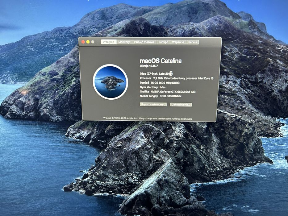 Apple iMac 27 SLim A1419 i5 2,9GHz/16GB/1TB+128GB SSD/GeForce GTX 660