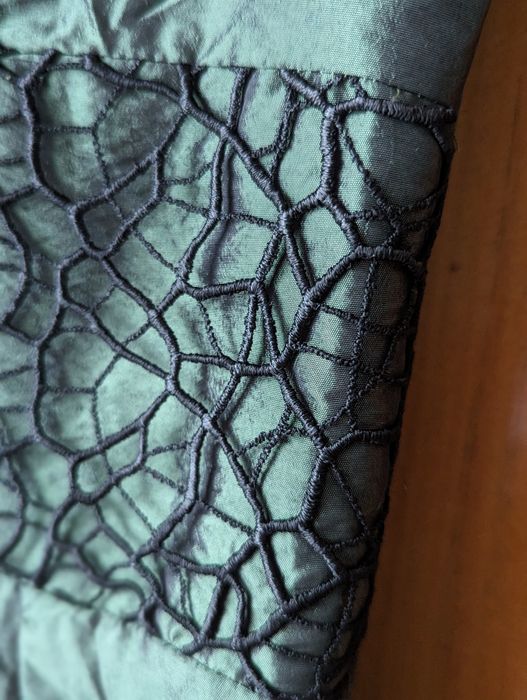 NOWA!!! Zjawiskowa sukienka wieczorowa z tafty z koronką r.36 -