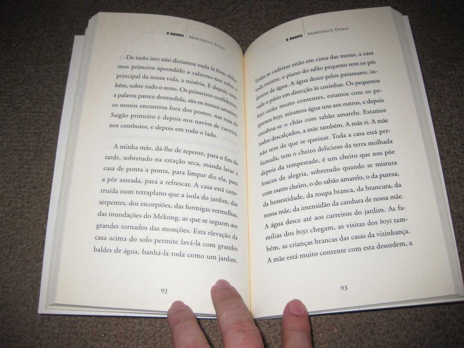 Livro "O Amante" de Marguerite Duras