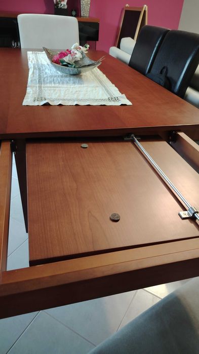 Mobília de sala completa em madeira maciça, cor  cerejeira