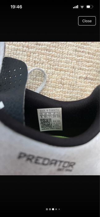 Adidas predator chuteiras 37 1/3