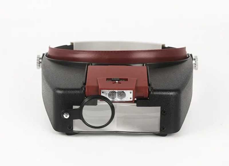 Наголовні окуляри-лупа з підсвіткою