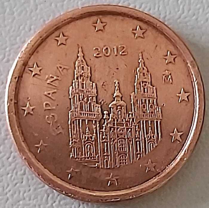1 Cêntimo de 2012 de Espanha, Santiago Compostela