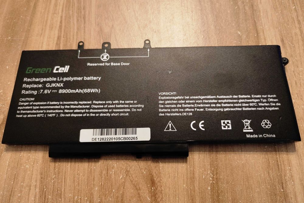 Bateria Green Cell GJKNX Dell Latitude 5490 68Wh 8900mAh