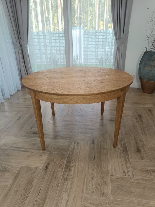 WYPRZEDAŻ Okrągły stół dębowy lity dąb średnica 130 cm