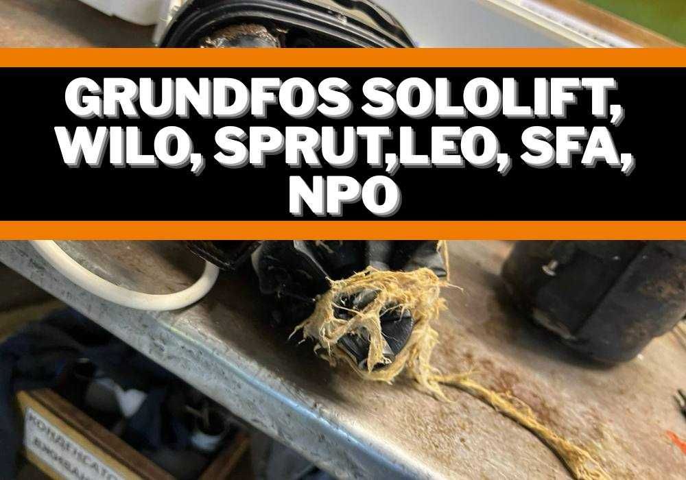 Терміновий ремонт каналізаційних установок | Sololift, Wilo, SFA та ін