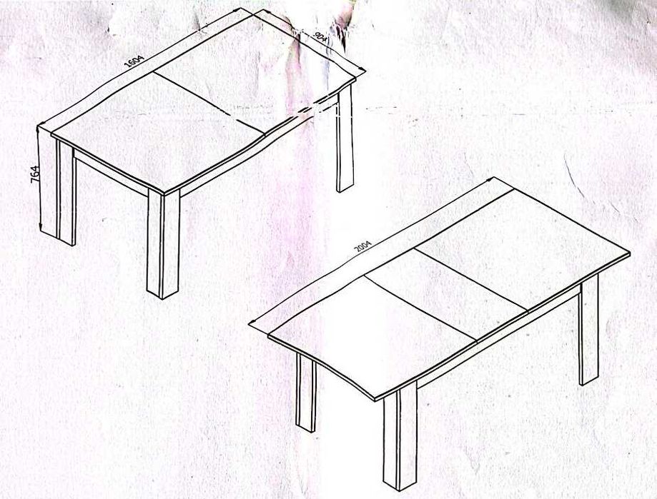 Mesa de Jantar Oscar TS - 160x90 (Expande 200x90) - Grátis 6 Cadeiras!