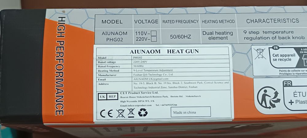 Opalarka Nagrzewnica regulacja temperatury