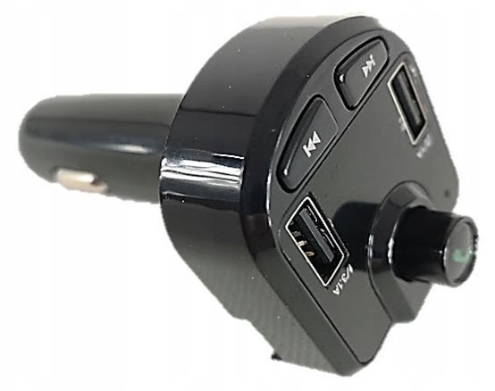 Transmiter samochodowy FM bluetooth dual rozmowy zestaw głośnomówiący