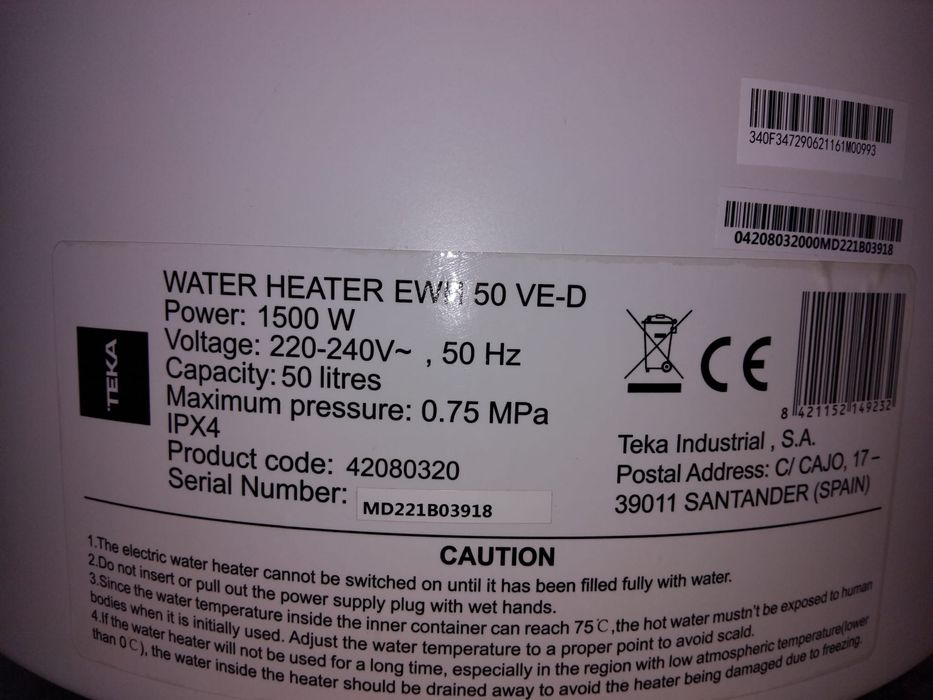 Termoacumulador Teka