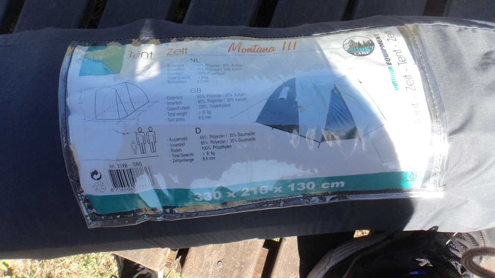 Tenda com avançado 2 pessoas