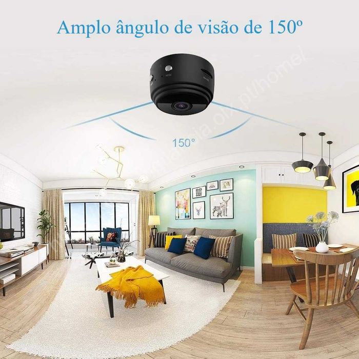 Micro Câmara ‼️ FullHD ‼️ S/Fios ‼️ WiFi ‼️ Visão Noturna ‼️ Microfone