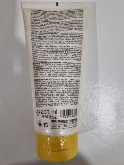 Creme reafirmante tonificante Tahe