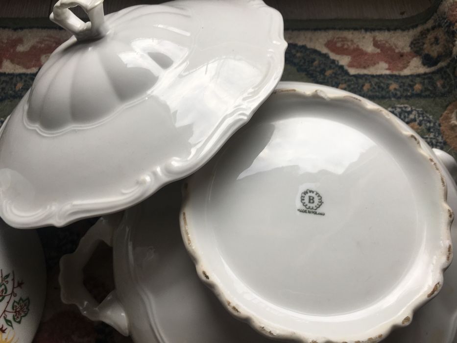 Stara porcelana waza sosjerka kufel itp