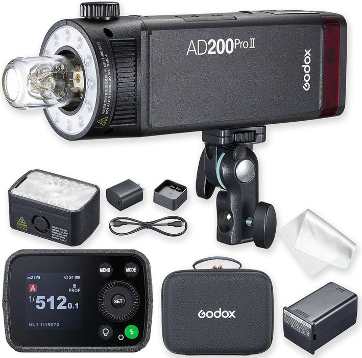 Godox AD200 Pro II, Flash NOVO, 0 disparos