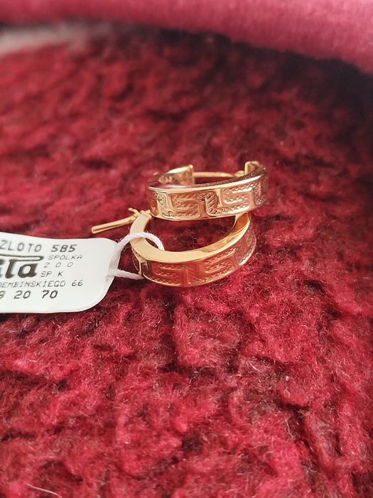 Sprzedam złote kolczyki