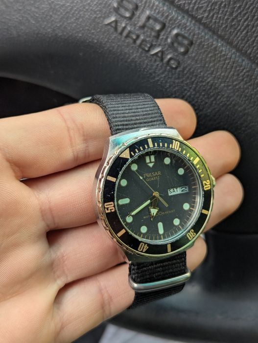 Часы наручные PULSAR Day-Date 38mm 10bar/100m water resist (дочерняя компания Seiko)