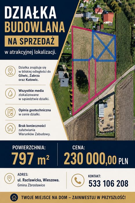 Działka Budowlana w Wieszowie - Widok 4