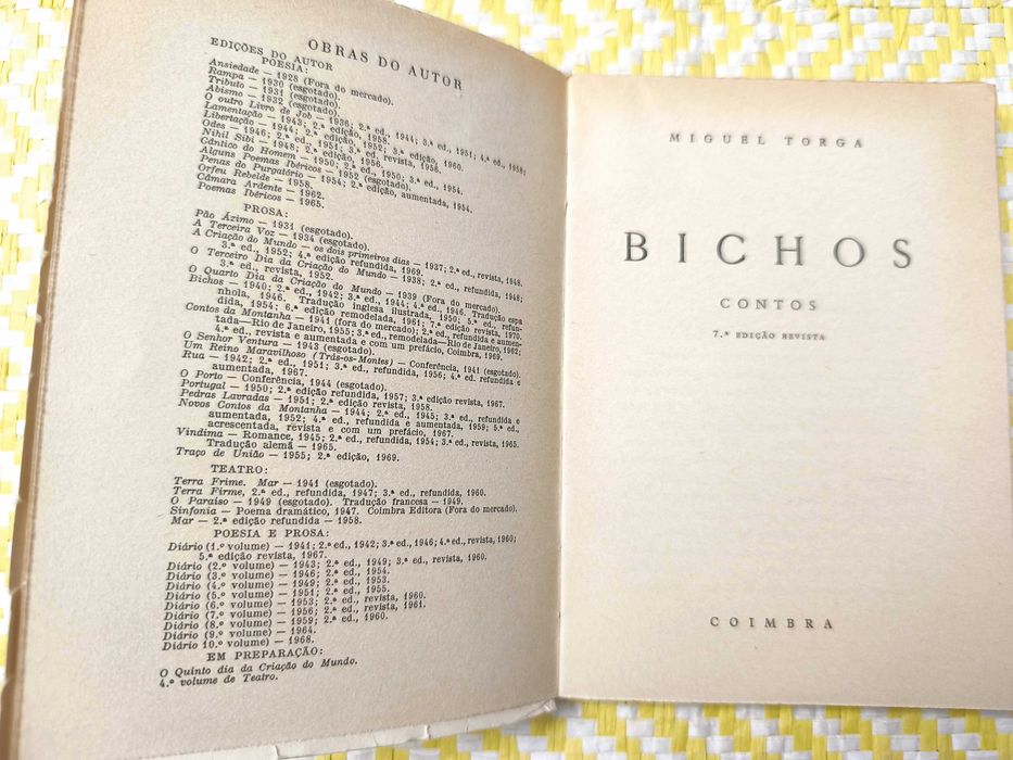 BICHOS
de Miguel Torga.