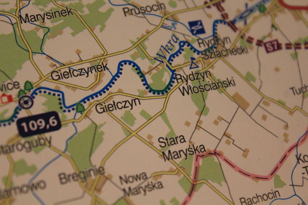 Wokół szlaku kajakowego Wkry - przewodnik mapa - 1713