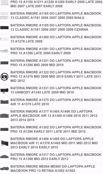 Apple Macbook macbook air macbook pro bateria 