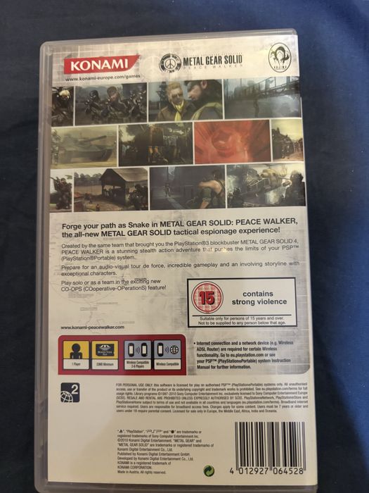 Metal Gear Solid peace walker psp