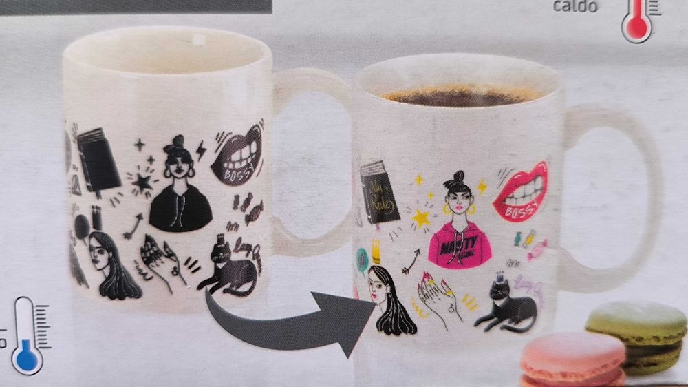 Caneca mágica muda de cor Ernesto