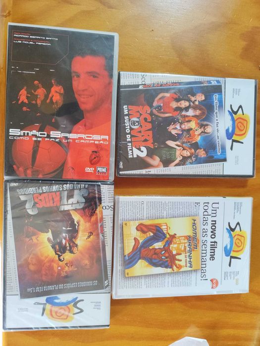 Filmes variados Simão Sabrosa, Scary Movie 2, Homem Arranha, Spy kids