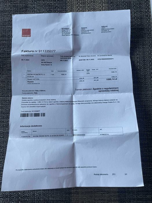 Xiaomi Redmi Note 12