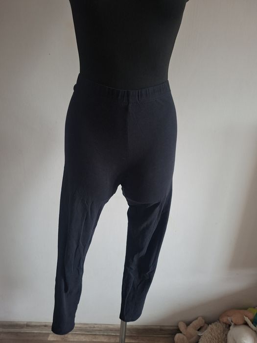 Czarne legginsy z wysokim stanem H&M Basic M