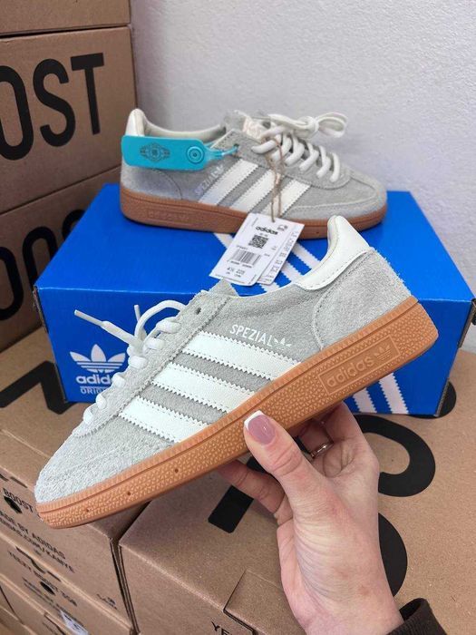 Женские кеды Adidas spezial HandBall / Адидас спешил серые 37 38 39 40