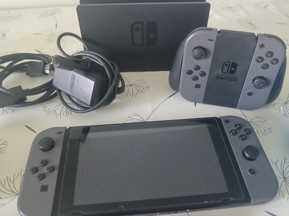 Nintendo switch  com vários acessórios